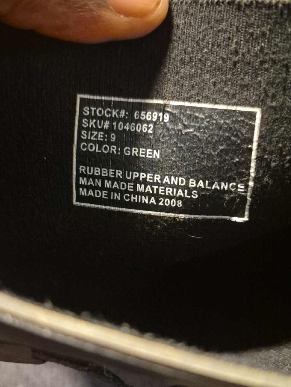 Itasca Black Men's Rain & Snow Rubber Boots - Picture 7 of 7